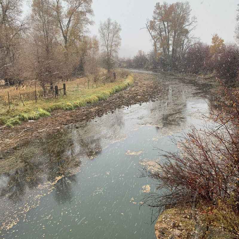 Weber River in autumn